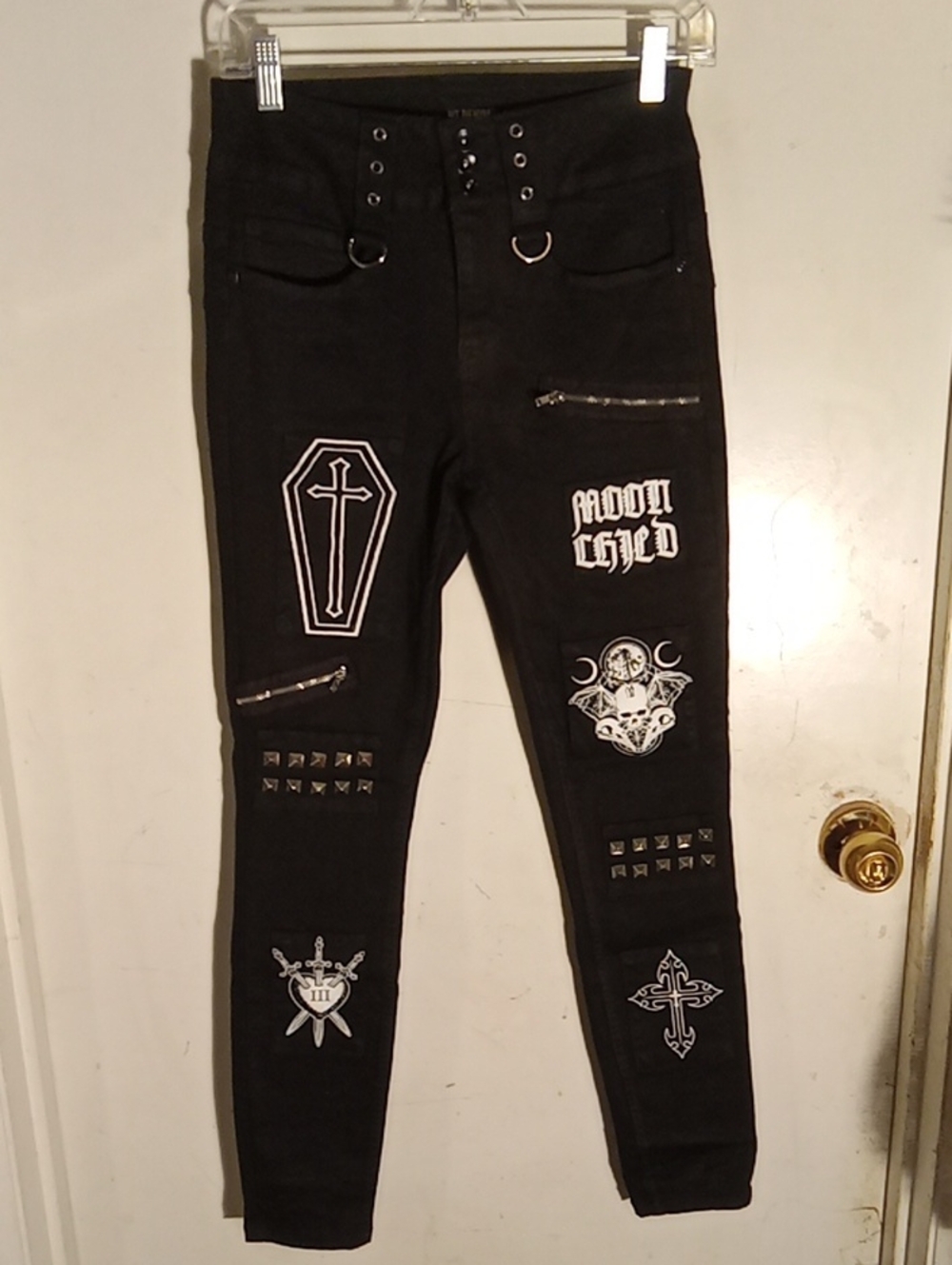 Women's Pants High-rise Super Skinny Size 5 Good Stretch Good Condition HT Denim